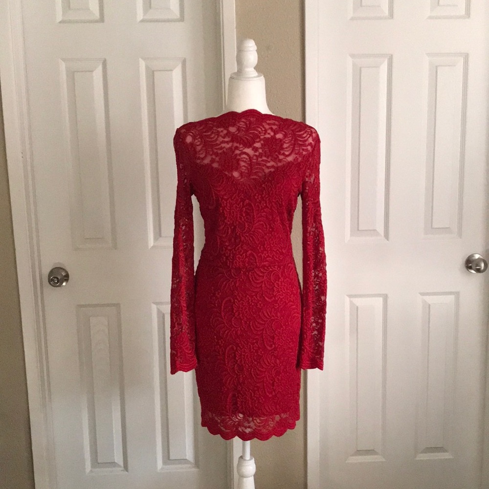 Bebe Lace Mini Dress